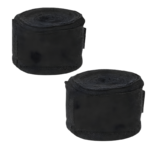 Rutuns 4.5 Meter Hand Wraps – Black Polyester Boxing Wraps for Wrist & Knuckle Support | Elastic, Breathable & Durable Training Wraps for Boxing, MMA (Pair)