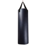 Rutns 4ft Punching Bag for Home Unfilled Black PU Leather Boxing Bag with Nylon Straps for Boxing, MMA, Taekwondo, Muay Thai, Kickboxing & Fitness
