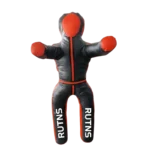Black & Red Boxing Training Dummy – Full Body Punching Practice Bag